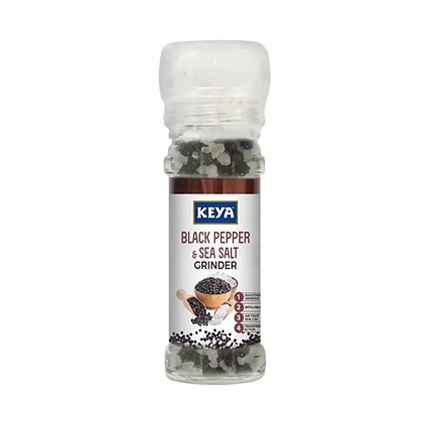 Keya Spices Black Pepper And Sea Salt Grinder